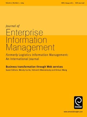 cover image of Journal of Enterprise Information Management, Volume 17, Issue 5